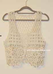 钩成人开衫马甲背心视频,钩编达人教你轻松制作时尚马甲背心开衫