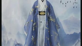 古风套装成人上身视频,成人古风套装上身风采展示